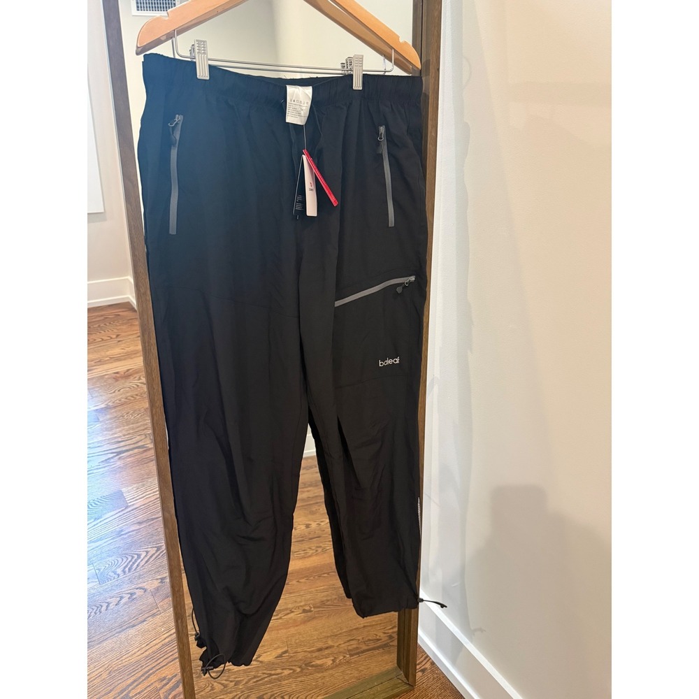 Baleaf Mens 2XL Black Water Resistant UPF 50+ Hiking Outdoor Athletic Pants NWT